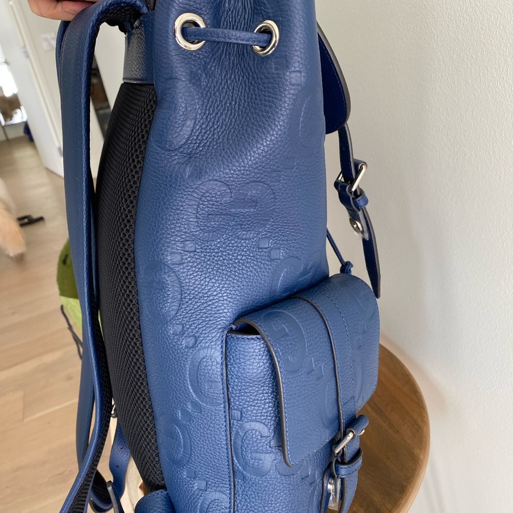 Gucci Blue Leather Backpack - Picture 10 of 15